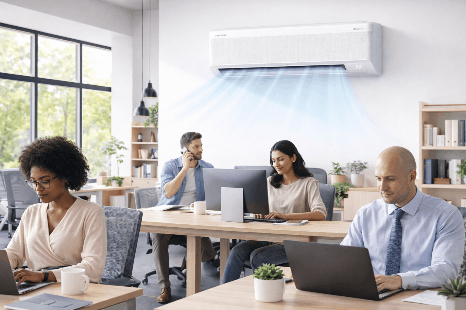  Climatiseur Samsung 24 000 BTU / INVERTER / Chaud Froid / Wi-Fi / Technologie WindFree